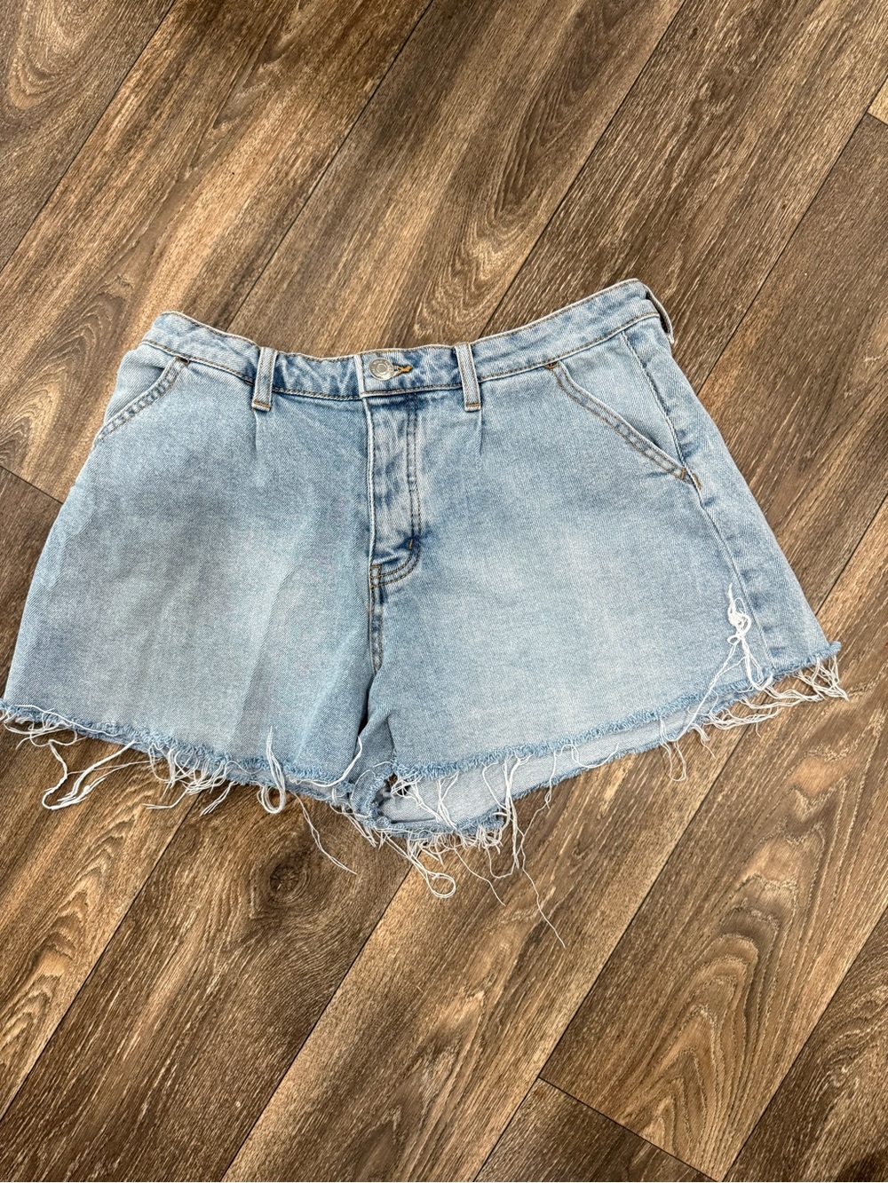 wild fable Light Blue Distressed Denim Shorts